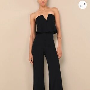Lulus Power of Love Strapless Jumpsuit